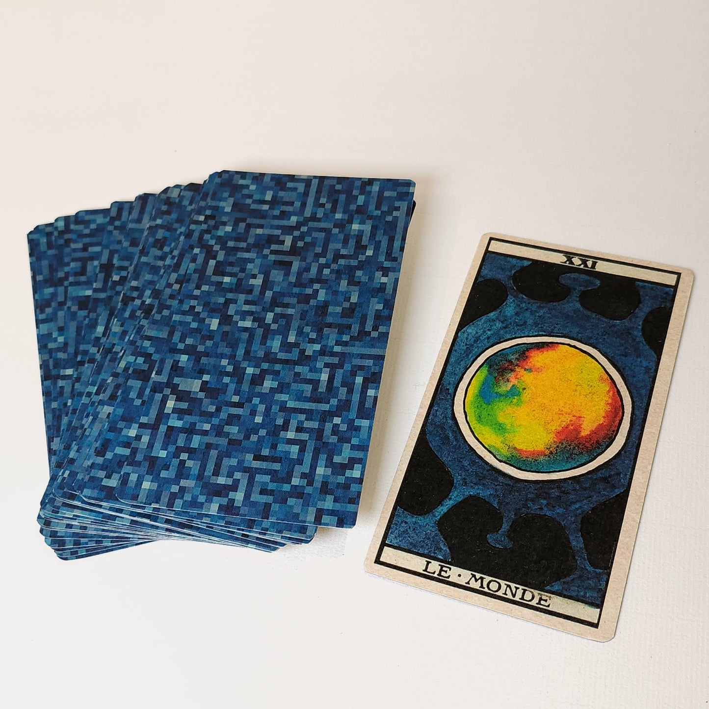 Tarot Schématique artisanal signé- reproduction limitée à 6 exemplaires