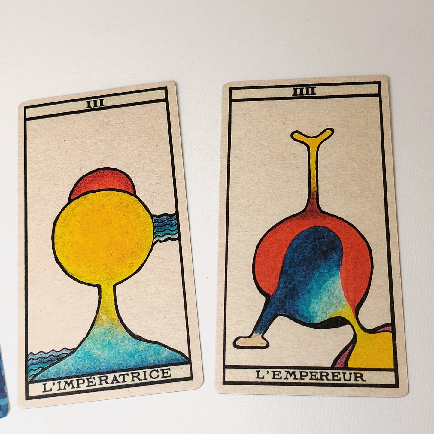 Tarot Schématique artisanal signé- reproduction limitée à 6 exemplaires