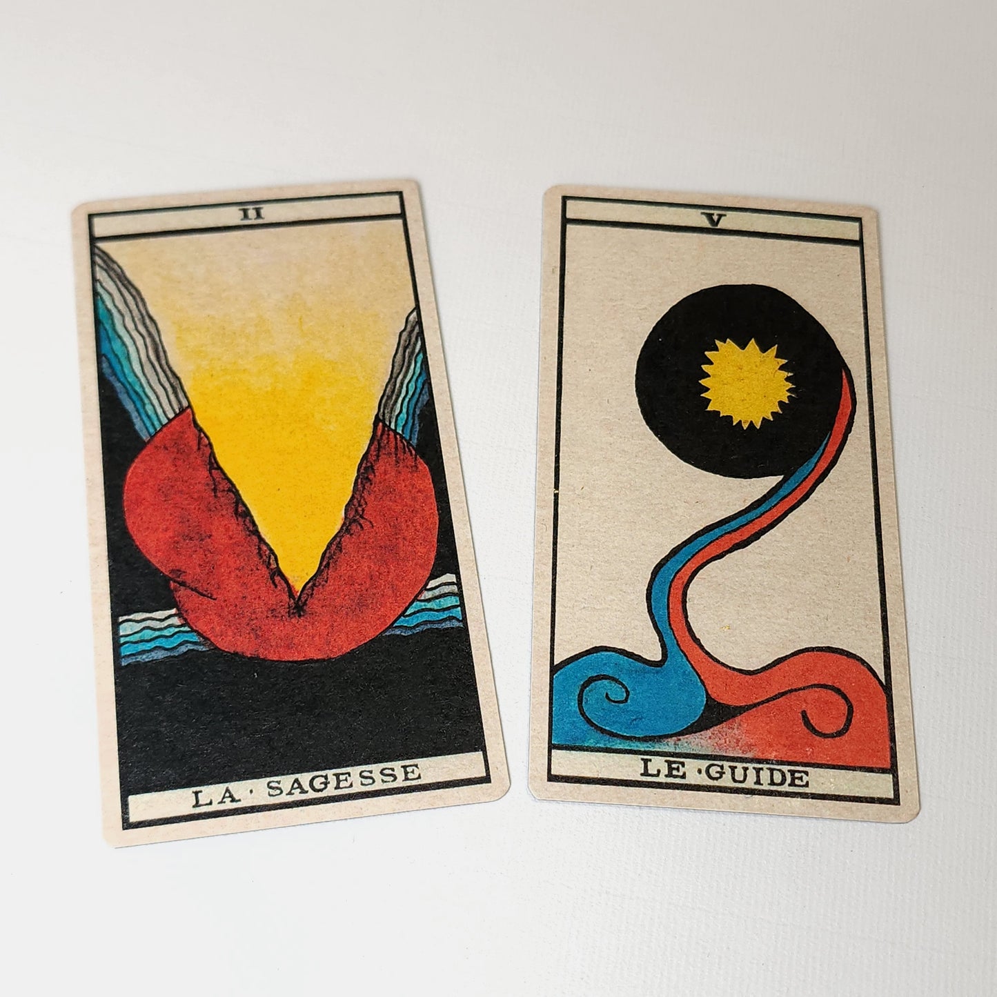 Tarot Schématique artisanal signé- reproduction limitée à 6 exemplaires