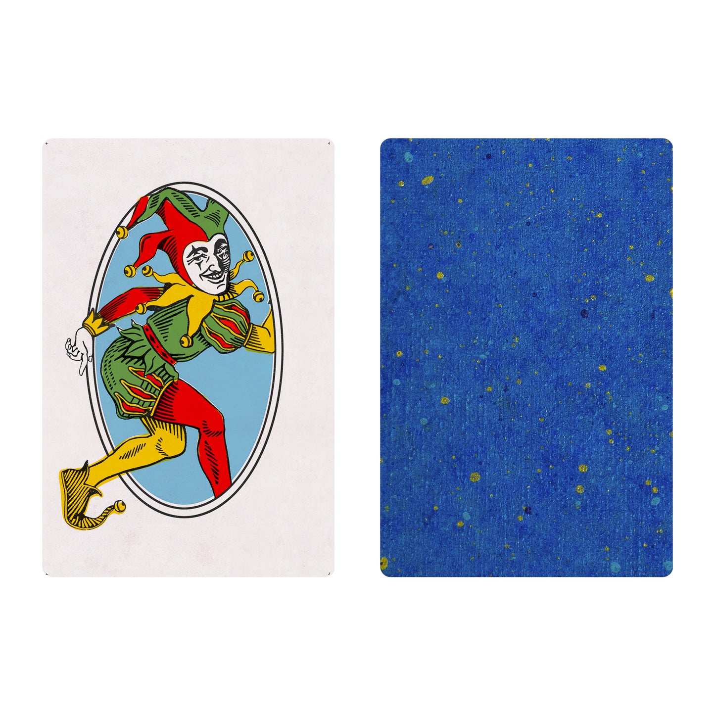 Aluette game of 50 handmade cards with Spanish suits, restored by Pablo Robledo