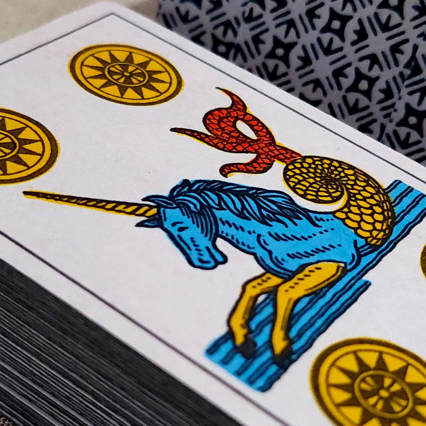 Aluette game of 50 handmade cards with Spanish suits, restored by Pablo Robledo