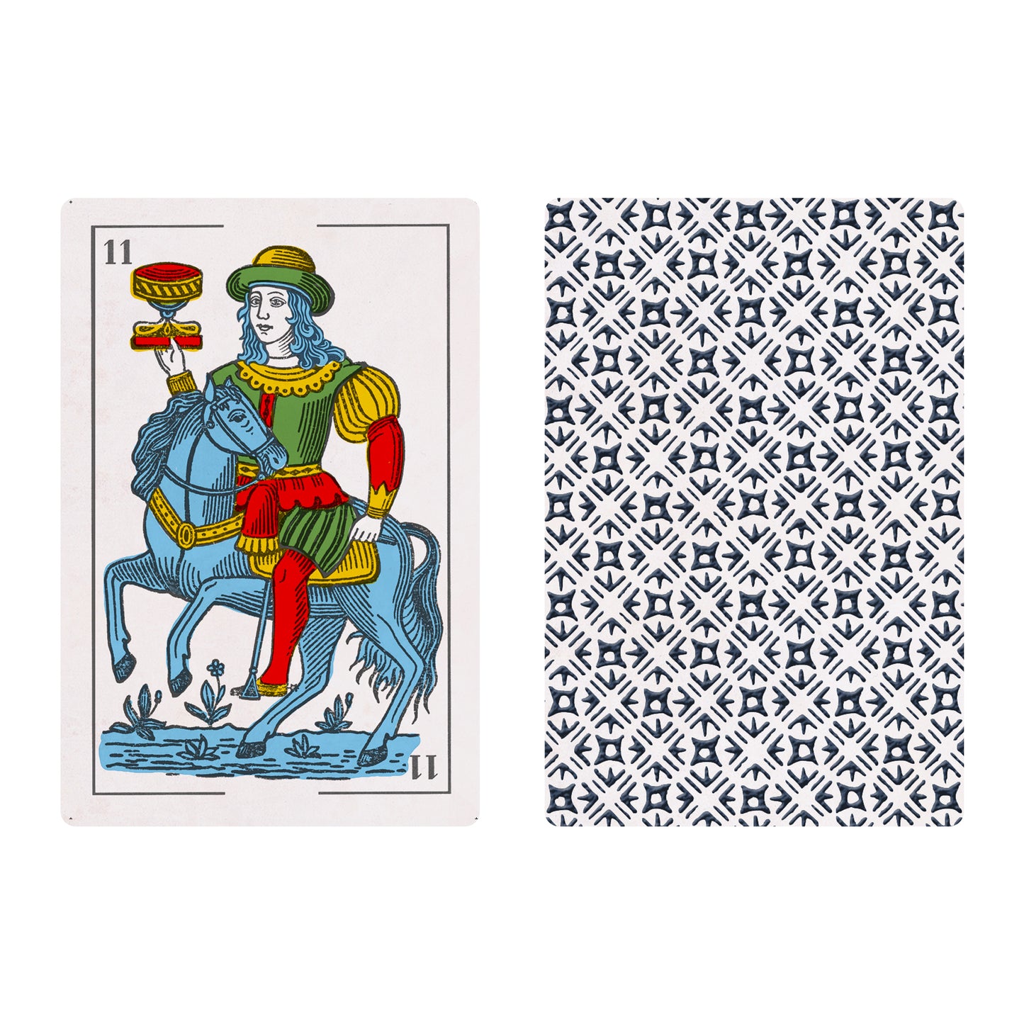 Aluette game of 50 handmade cards with Spanish suits, restored by Pablo Robledo