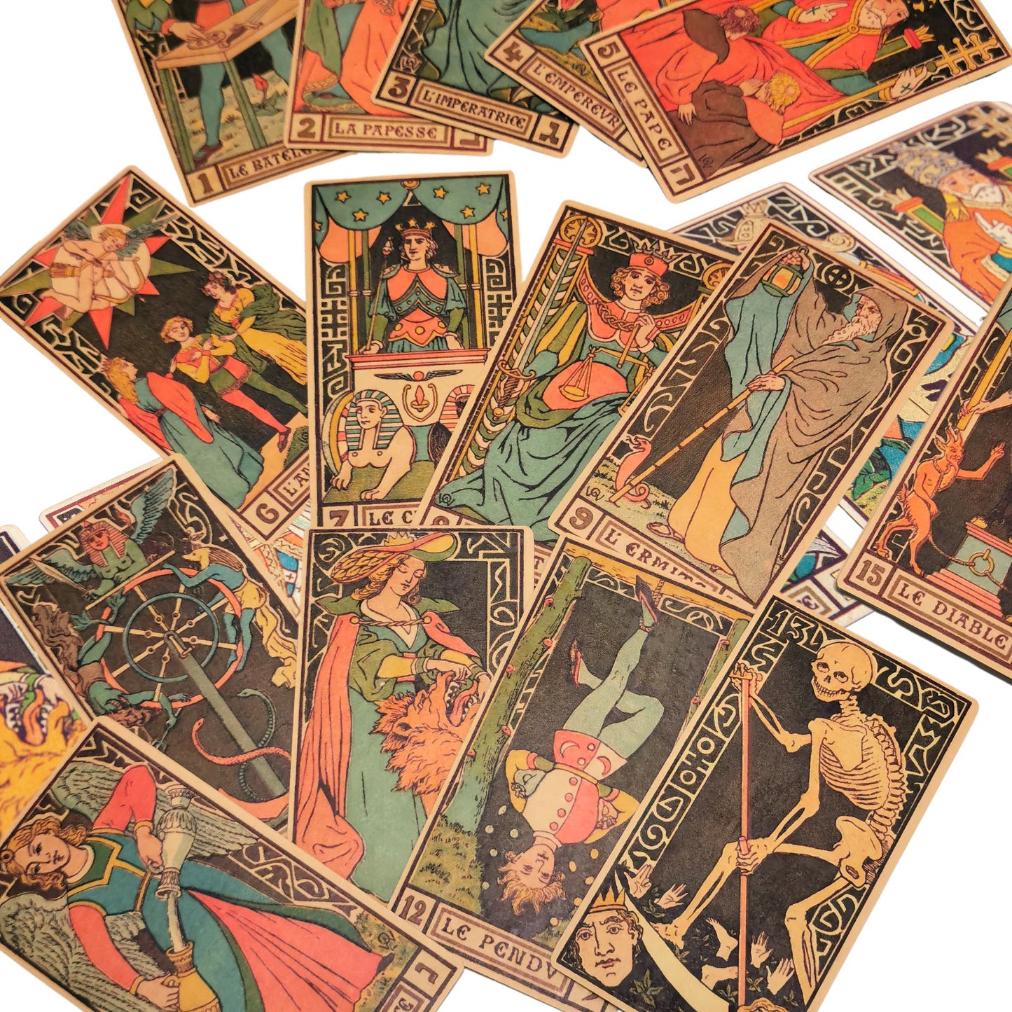 Tarot d’Oswald Wirth – version artisanale - 22 arcanes majeures