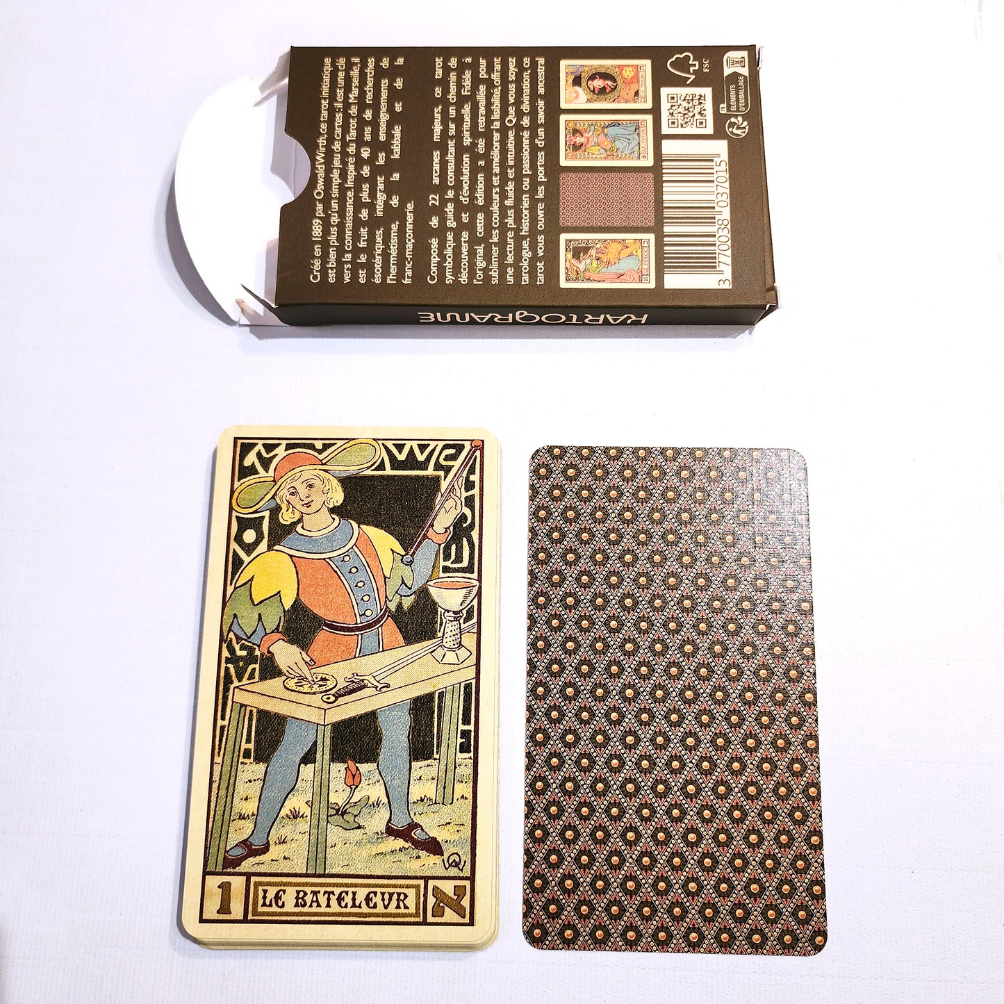 Tarot historique d'Oswald Wirth 1927 à Paris - Edition - 22 cartes