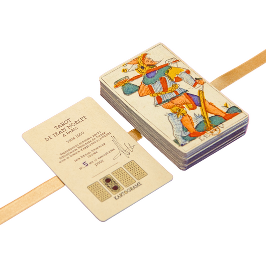 Tarot de Marseille de Jean Noblet 1650 à Paris – Édition Artisanale - 22 Arcanes Majeurs