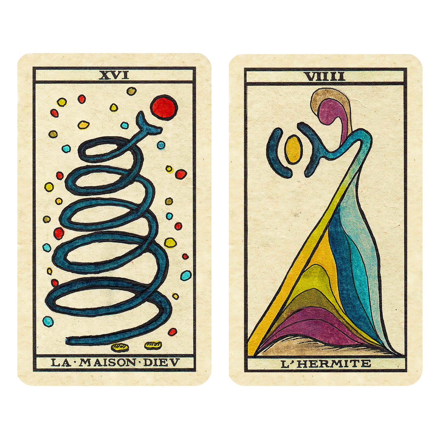 Tarot Schématique by Kartograme à Paris 2024 -Edition - 22 cards