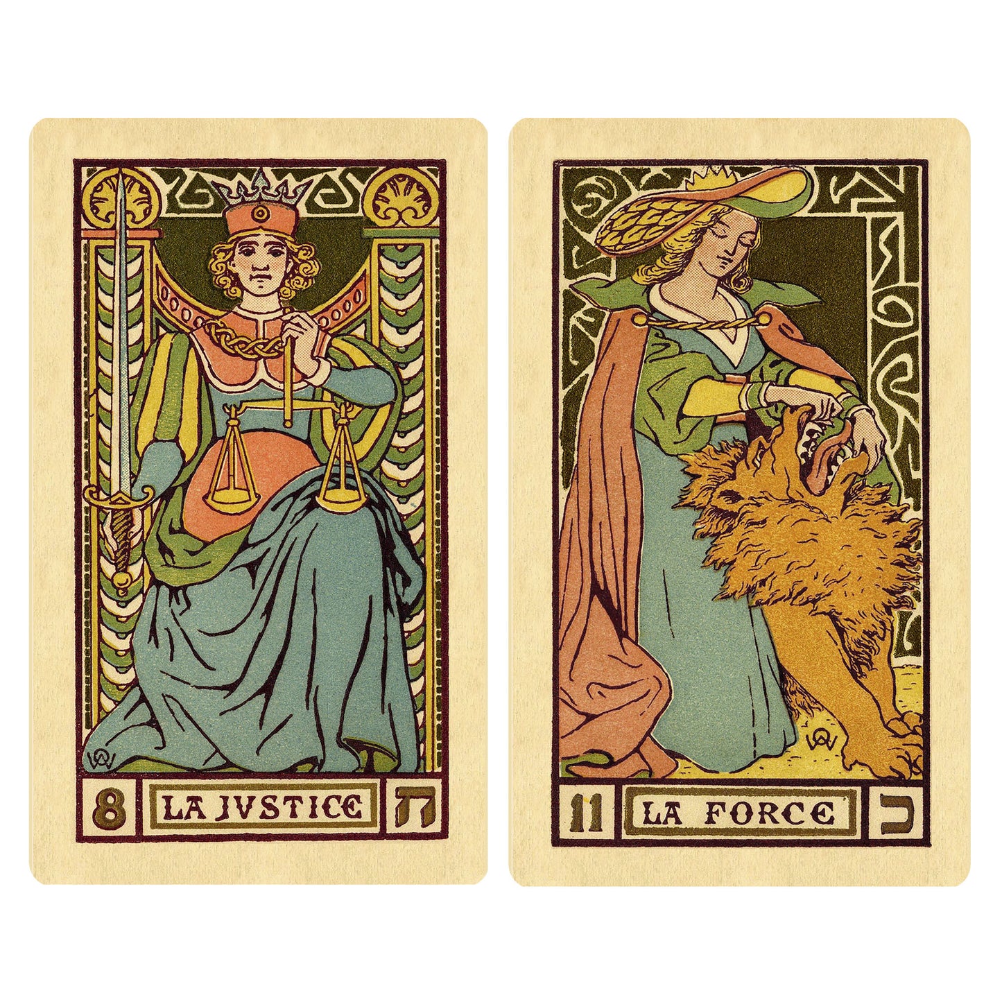 Tarot historique d'Oswald Wirth 1927 à Paris - Edition - 22 cartes