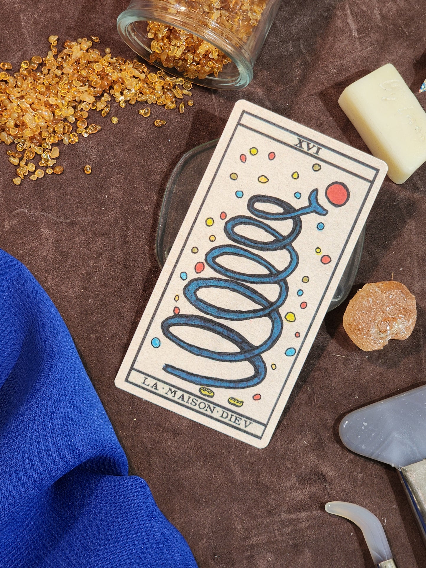 Carte à l'unité du Tarot Schematique