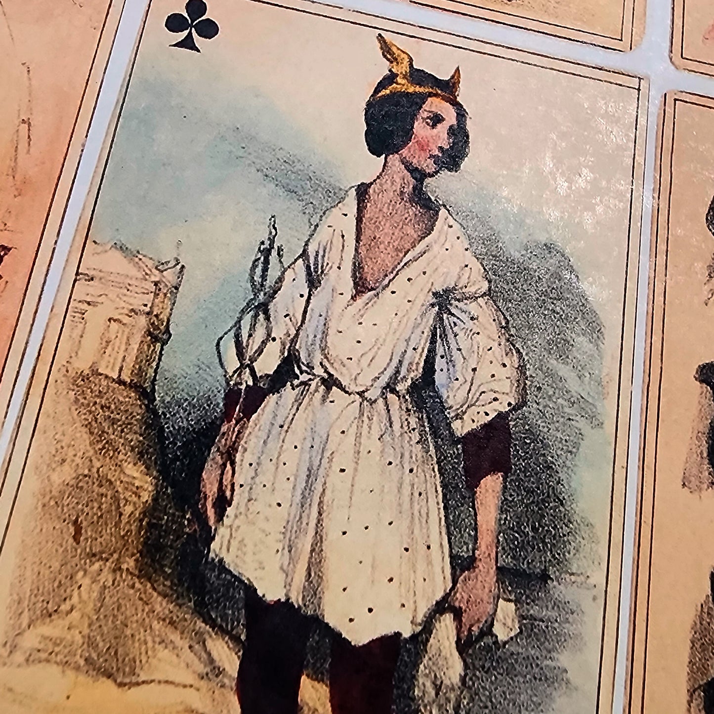 Small romantic game 32 cards by Nanteuil Celestin 1838 - reproduction